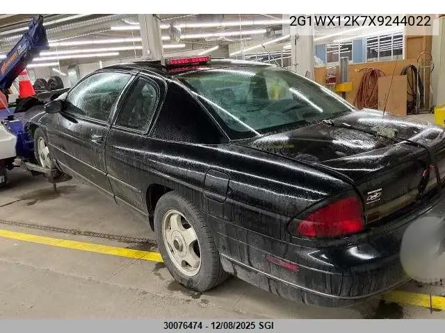 2G1WX12K7X9244022 1999 Chevrolet Monte Carlo Z34