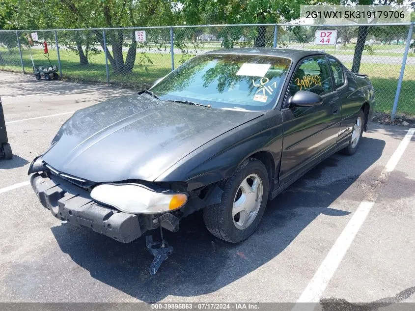 2G1WX15K319179706 2001 Chevrolet Monte Carlo Ss