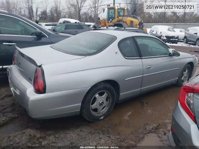 2G1WW12E219250721 2001 Chevrolet Monte Carlo Ls