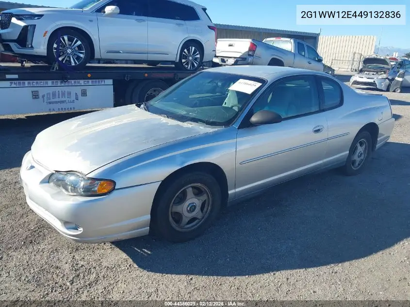 2004 Chevrolet Monte Carlo Ls VIN: 2G1WW12E449132836 Lot: 44386029