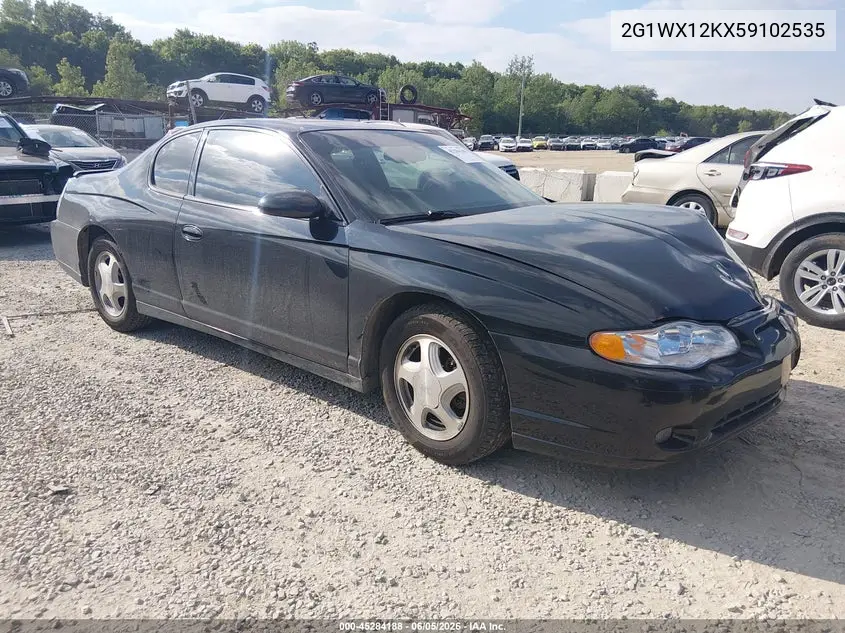2005 Chevrolet Monte Carlo Lt VIN: 2G1WX12KX59102535 Lot: 45284188