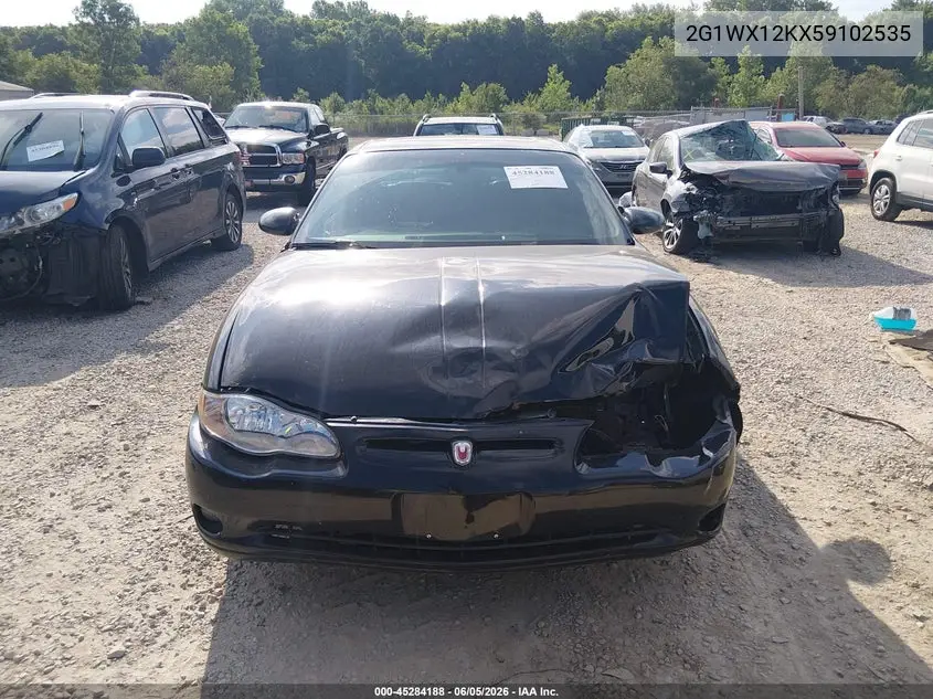 2005 Chevrolet Monte Carlo Lt VIN: 2G1WX12KX59102535 Lot: 45284188