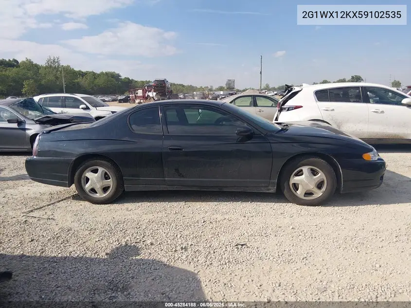 2005 Chevrolet Monte Carlo Lt VIN: 2G1WX12KX59102535 Lot: 45284188