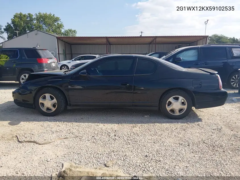 2005 Chevrolet Monte Carlo Lt VIN: 2G1WX12KX59102535 Lot: 45284188