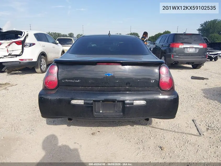 2005 Chevrolet Monte Carlo Lt VIN: 2G1WX12KX59102535 Lot: 45284188