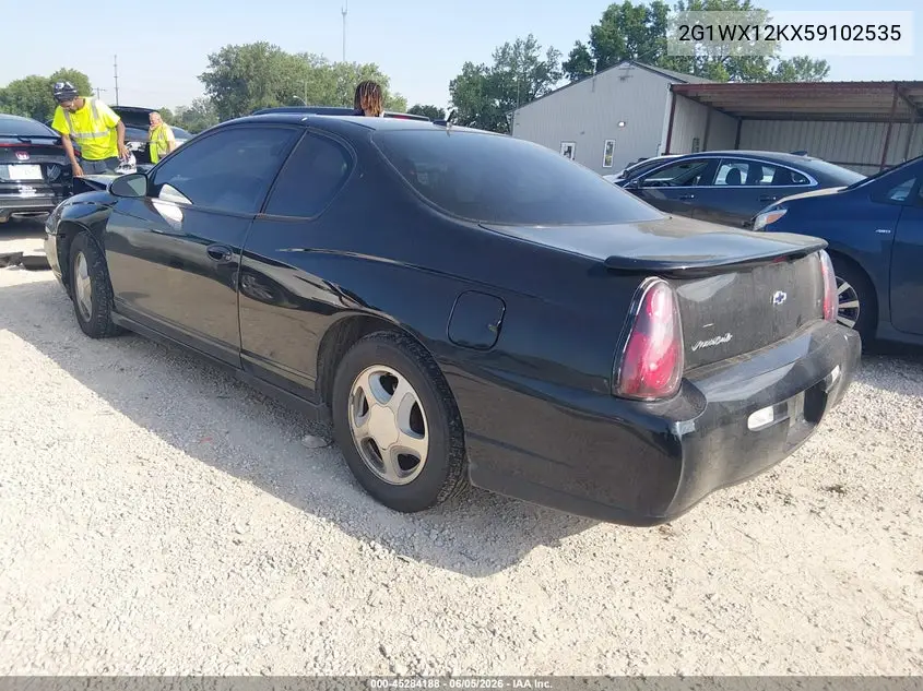 2005 Chevrolet Monte Carlo Lt VIN: 2G1WX12KX59102535 Lot: 45284188