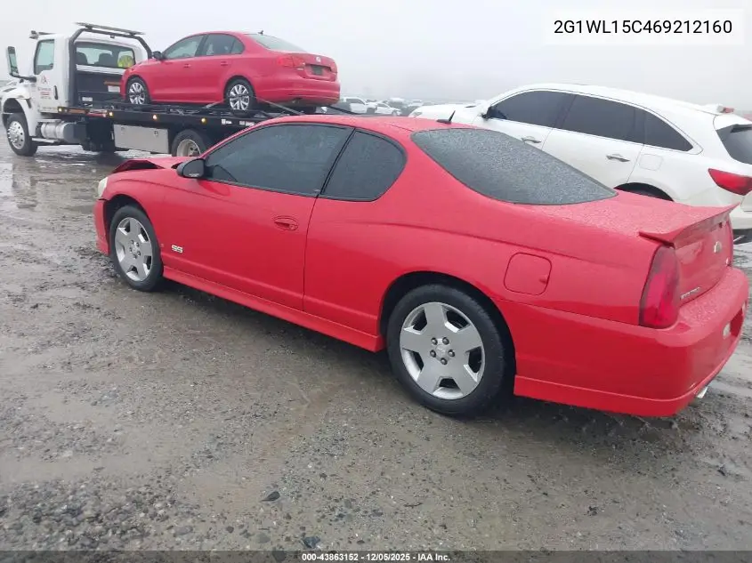 2G1WL15C469212160 2006 Chevrolet Monte Carlo Ss