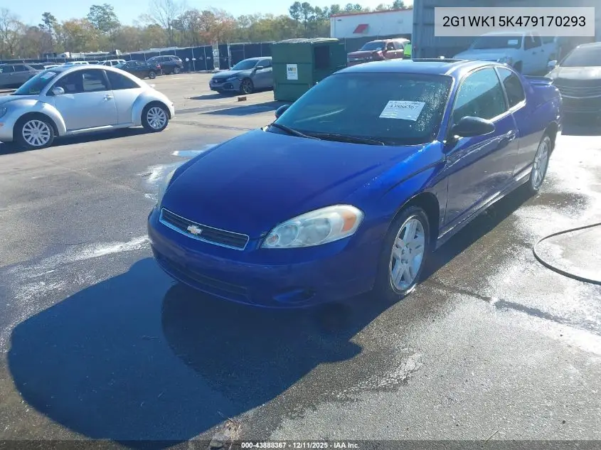 2G1WK15K479170293 2007 Chevrolet Monte Carlo Lt