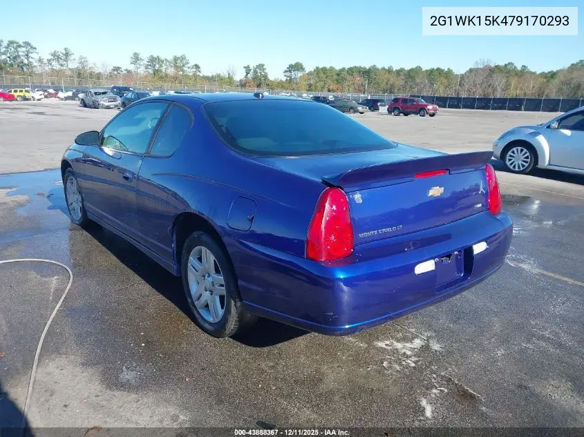 2G1WK15K479170293 2007 Chevrolet Monte Carlo Lt