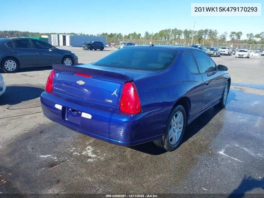 2G1WK15K479170293 2007 Chevrolet Monte Carlo Lt