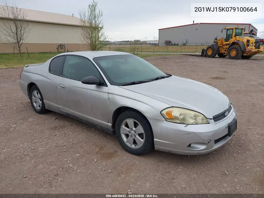 2007 Chevrolet Monte Carlo Ls VIN: 2G1WJ15K079100664 Lot: 44930433