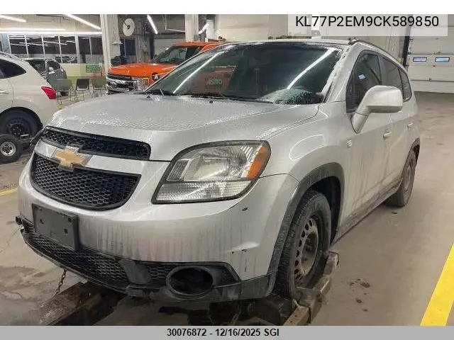 KL77P2EM9CK589850 2012 Chevrolet Orlando Lt