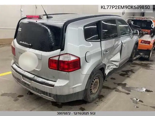 KL77P2EM9CK589850 2012 Chevrolet Orlando Lt