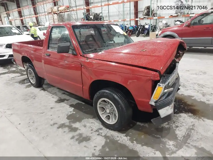 1GCCS14R2N8217046 1992 Chevrolet S Truck S10