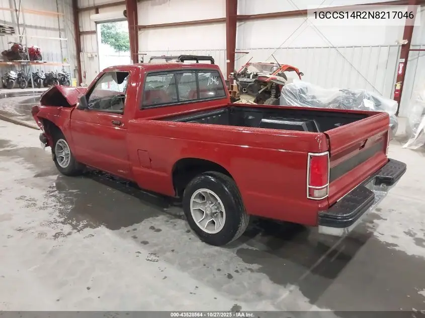 1GCCS14R2N8217046 1992 Chevrolet S Truck S10