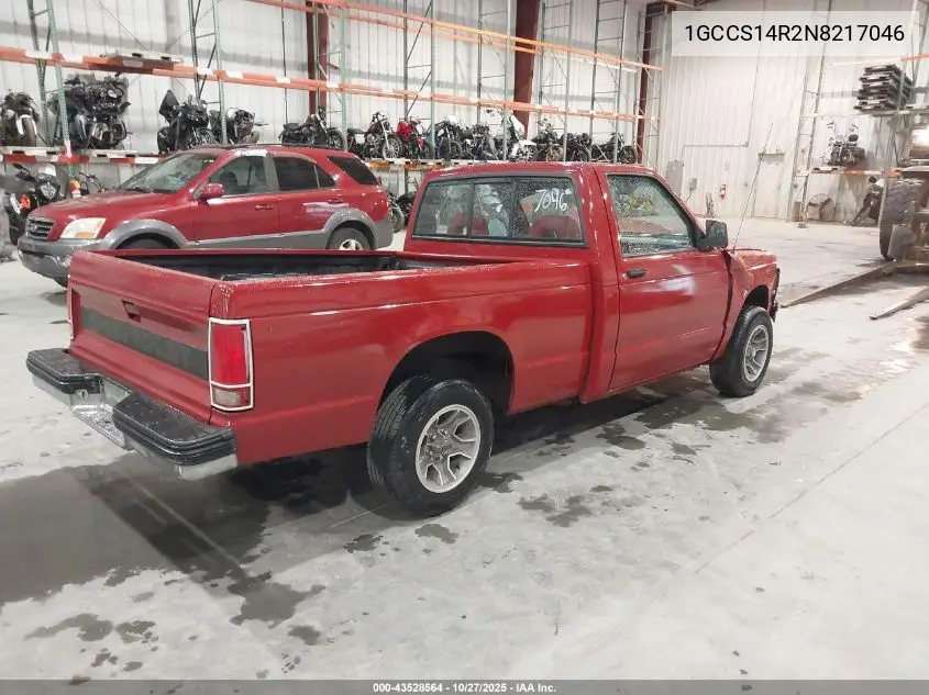 1GCCS14R2N8217046 1992 Chevrolet S Truck S10