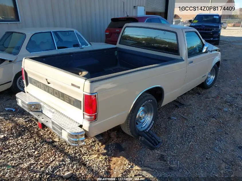 1GCCS14Z0P8174409 1993 Chevrolet S Truck S10