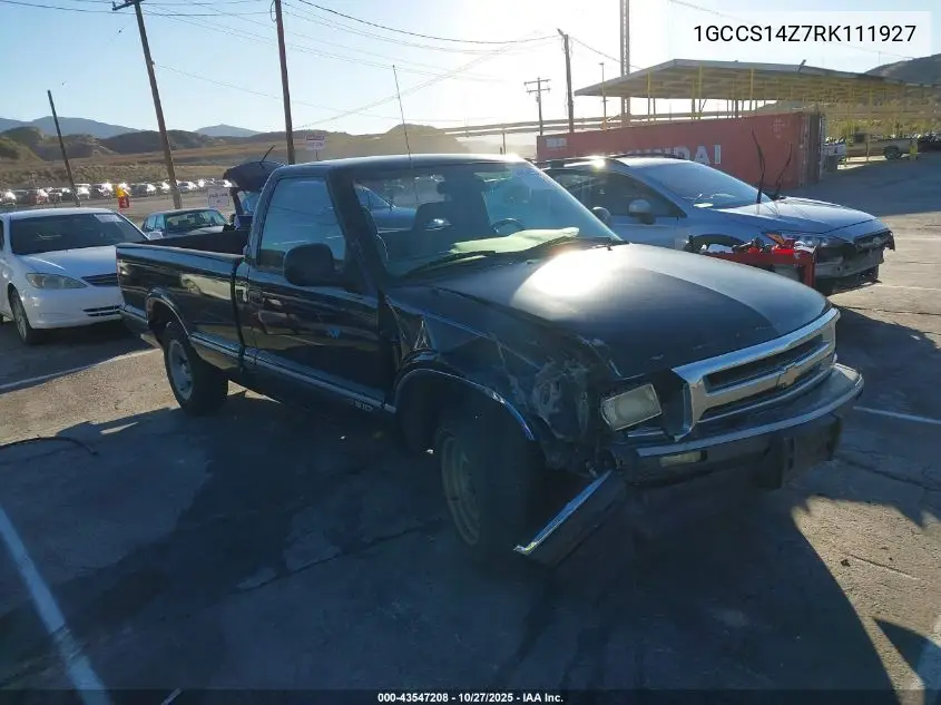 1GCCS14Z7RK111927 1994 Chevrolet S Truck S10