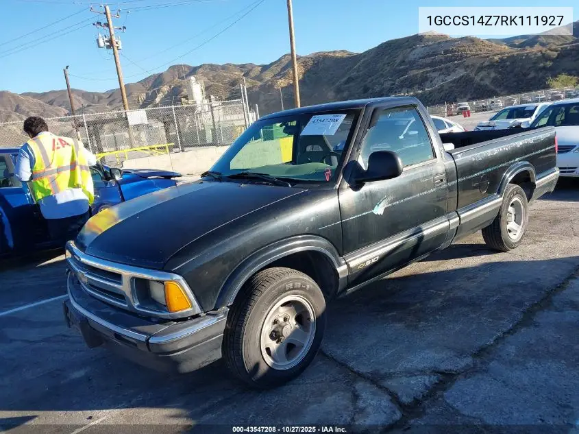 1GCCS14Z7RK111927 1994 Chevrolet S Truck S10