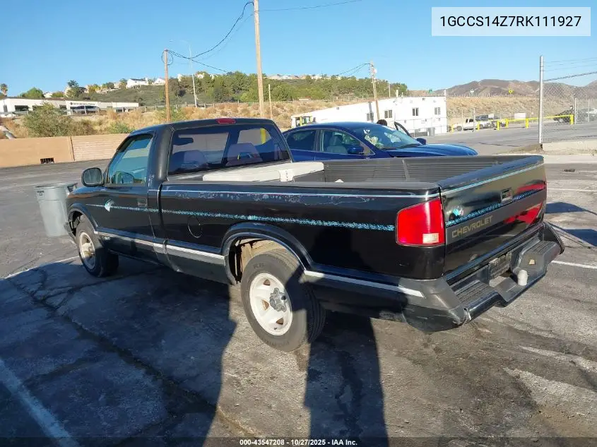 1GCCS14Z7RK111927 1994 Chevrolet S Truck S10