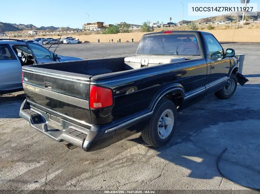 1GCCS14Z7RK111927 1994 Chevrolet S Truck S10
