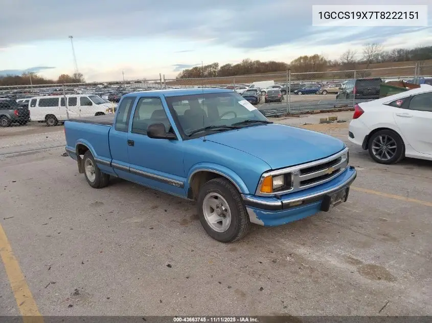 1GCCS19X7T8222151 1996 Chevrolet S Truck S10
