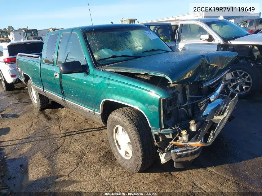 2GCEK19R7V1119649 1997 Chevrolet K1500 Fleetside