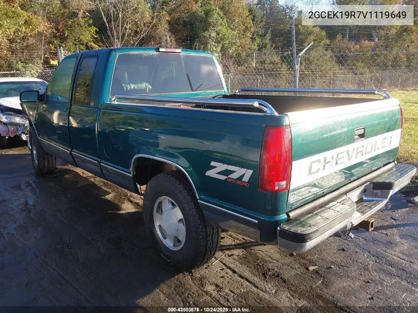2GCEK19R7V1119649 1997 Chevrolet K1500 Fleetside