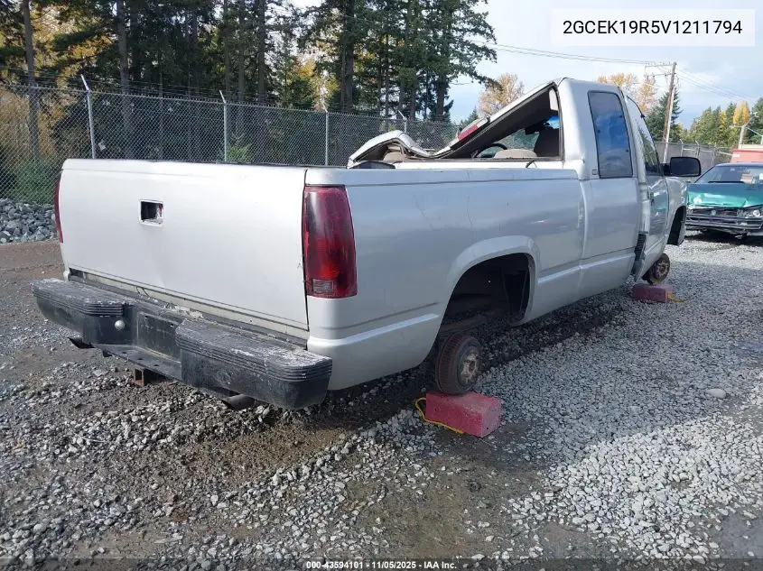 2GCEK19R5V1211794 1997 Chevrolet K1500 Fleetside