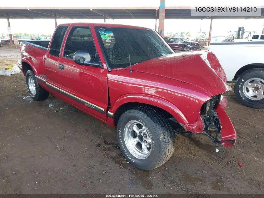 1GCCS19X1V8114210 1997 Chevrolet S-10 Ls Sportside