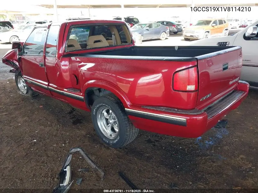 1GCCS19X1V8114210 1997 Chevrolet S-10 Ls Sportside