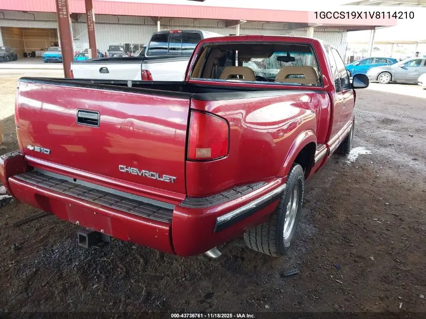 1GCCS19X1V8114210 1997 Chevrolet S-10 Ls Sportside
