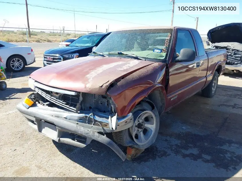 1GCCS194XW8130400 1998 Chevrolet S-10 Ls Fleetside