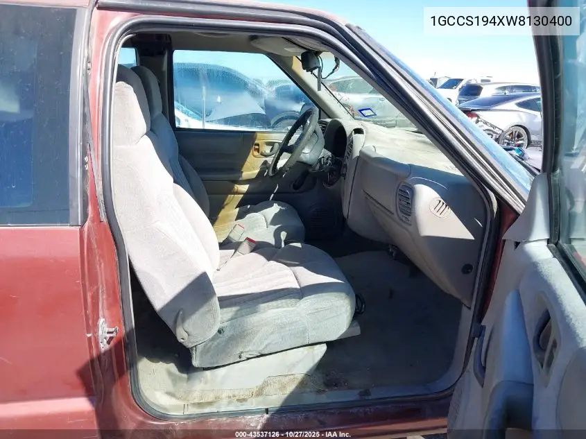 1GCCS194XW8130400 1998 Chevrolet S-10 Ls Fleetside