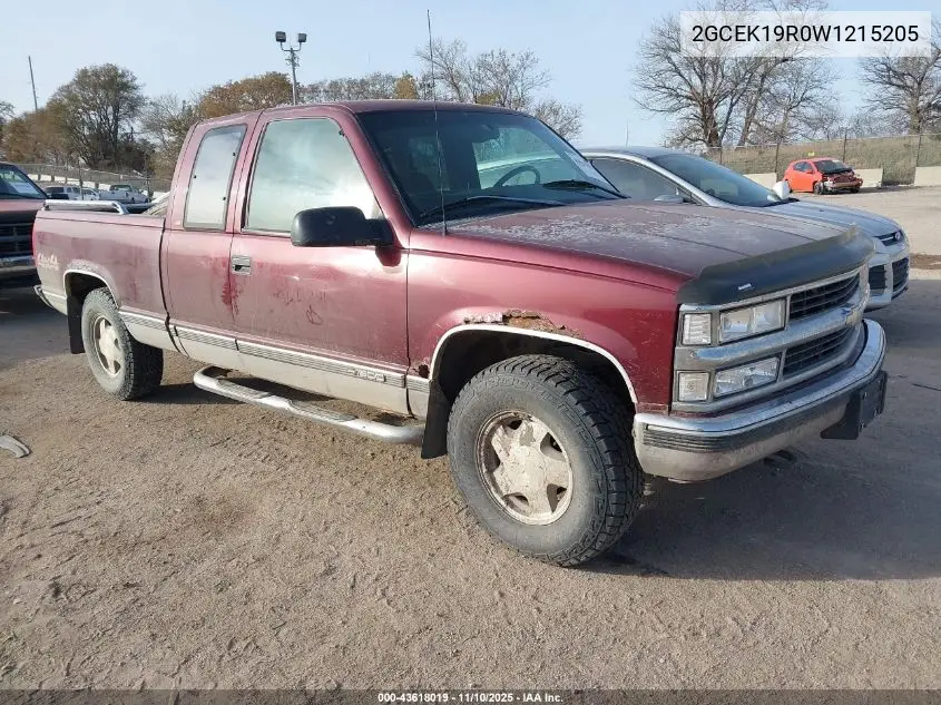 2GCEK19R0W1215205 1998 Chevrolet K1500 Fleetside