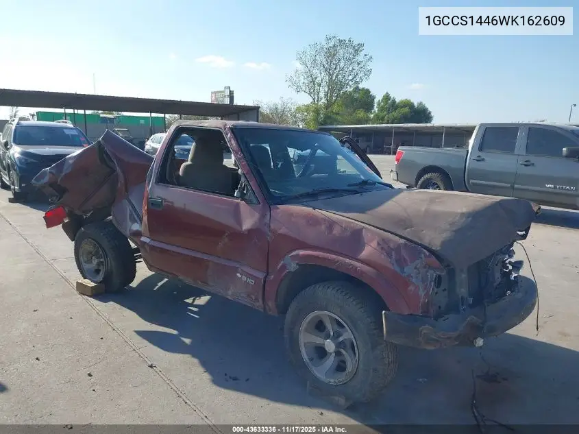 1GCCS1446WK162609 1998 Chevrolet S-10 Ls Fleetside