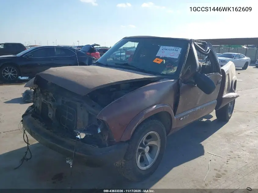 1GCCS1446WK162609 1998 Chevrolet S-10 Ls Fleetside