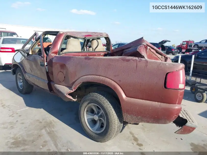 1GCCS1446WK162609 1998 Chevrolet S-10 Ls Fleetside