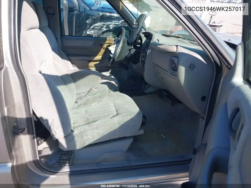 1GCCS1946WK257017 1998 Chevrolet S-10 Ls Fleetside