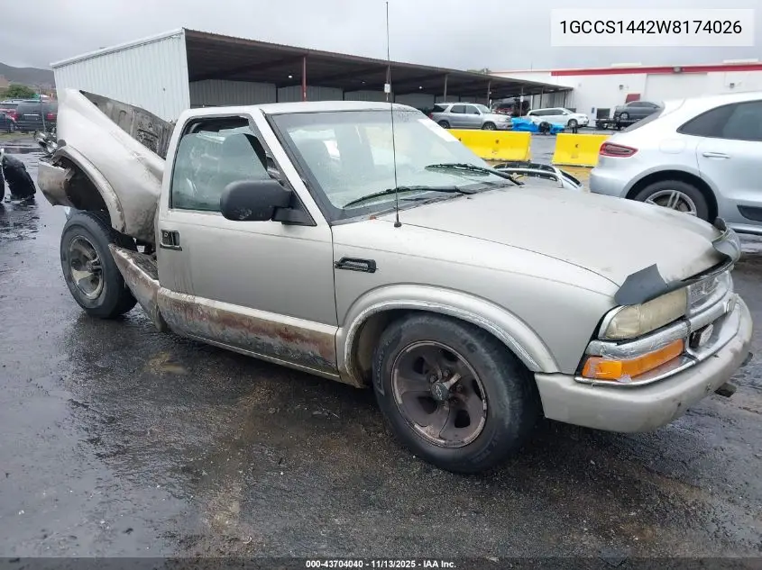 1GCCS1442W8174026 1998 Chevrolet S-10 Ls Sportside