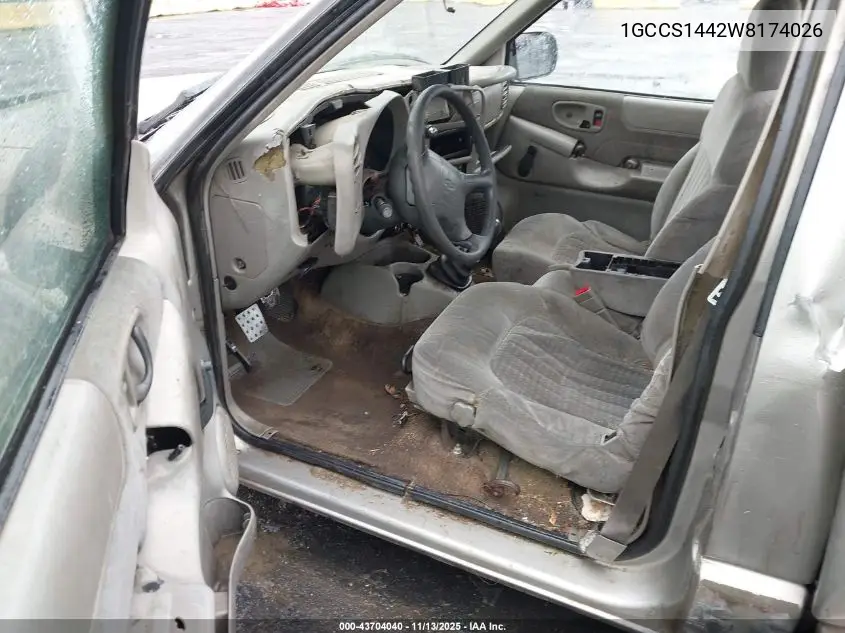 1GCCS1442W8174026 1998 Chevrolet S-10 Ls Sportside