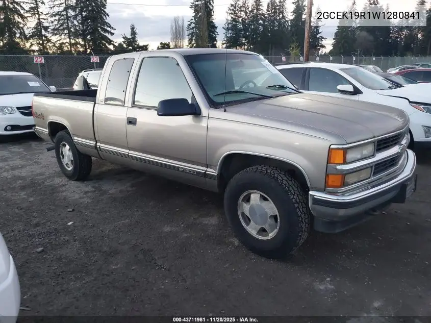 2GCEK19R1W1280841 1998 Chevrolet K1500 Fleetside