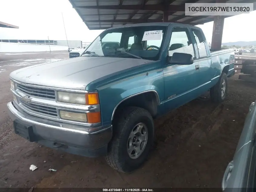 1GCEK19R7WE153820 1998 Chevrolet K1500 Fleetside/Silverado Fleetside/Sportside