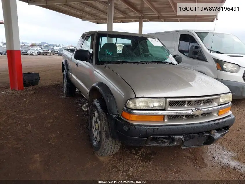 1GCCT19W8W8196491 1998 Chevrolet S-10 Ls