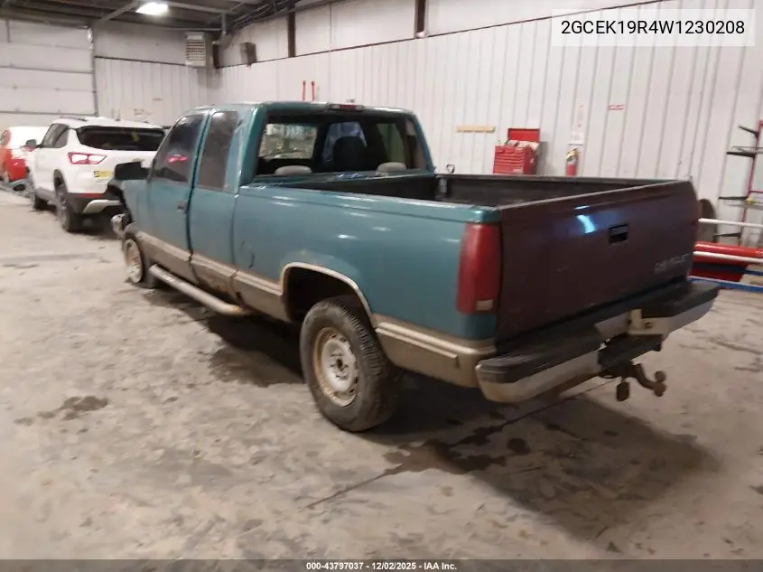 2GCEK19R4W1230208 1998 Chevrolet K1500 Fleetside