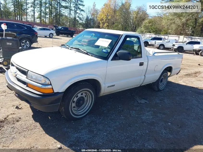 1GCCS14X9WK244201 1998 Chevrolet S-10 Fleetside