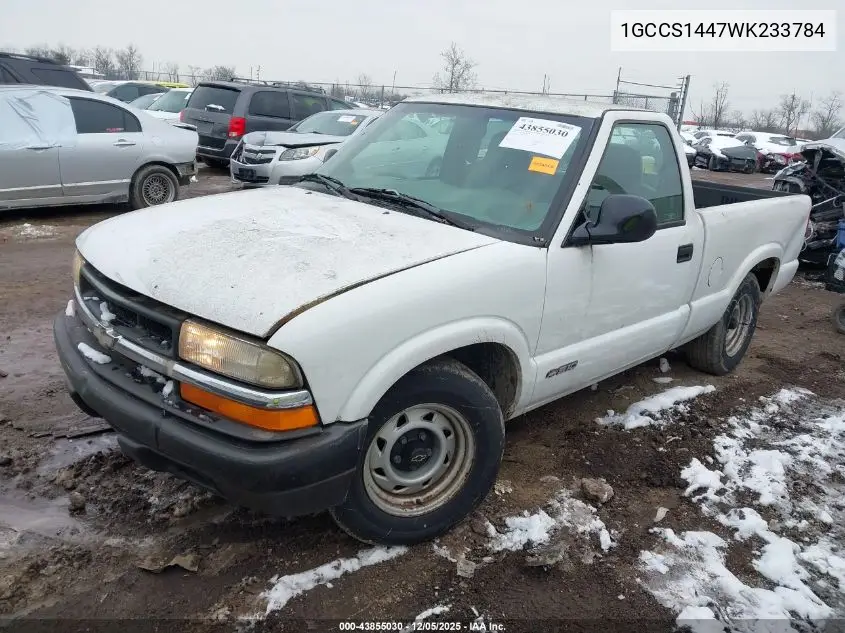 1GCCS1447WK233784 1998 Chevrolet S-10 Fleetside