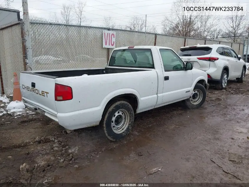 1GCCS1447WK233784 1998 Chevrolet S-10 Fleetside