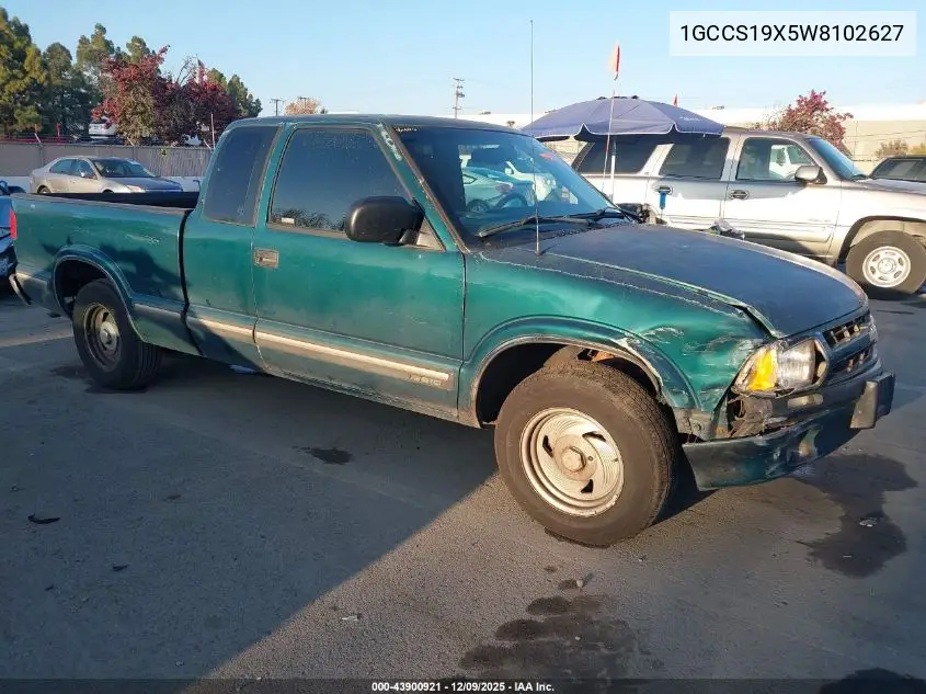 1GCCS19X5W8102627 1998 Chevrolet S-10 Ls Fleetside