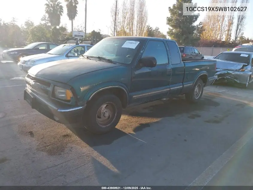 1GCCS19X5W8102627 1998 Chevrolet S-10 Ls Fleetside